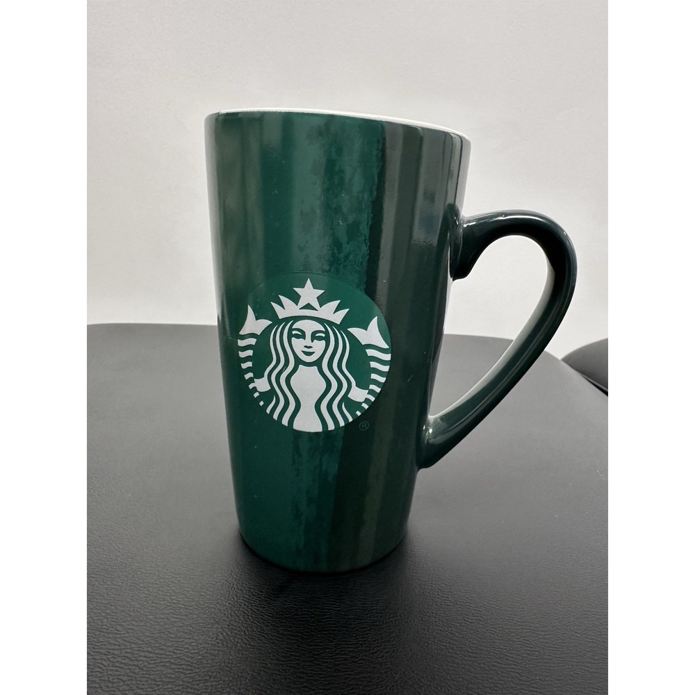 2021 Starbucks Multicolor Green Brushstroke Vertical Stripe Mug 16 Oz Red Purple